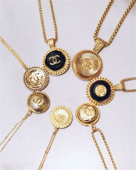 vintage chanel button jewelry